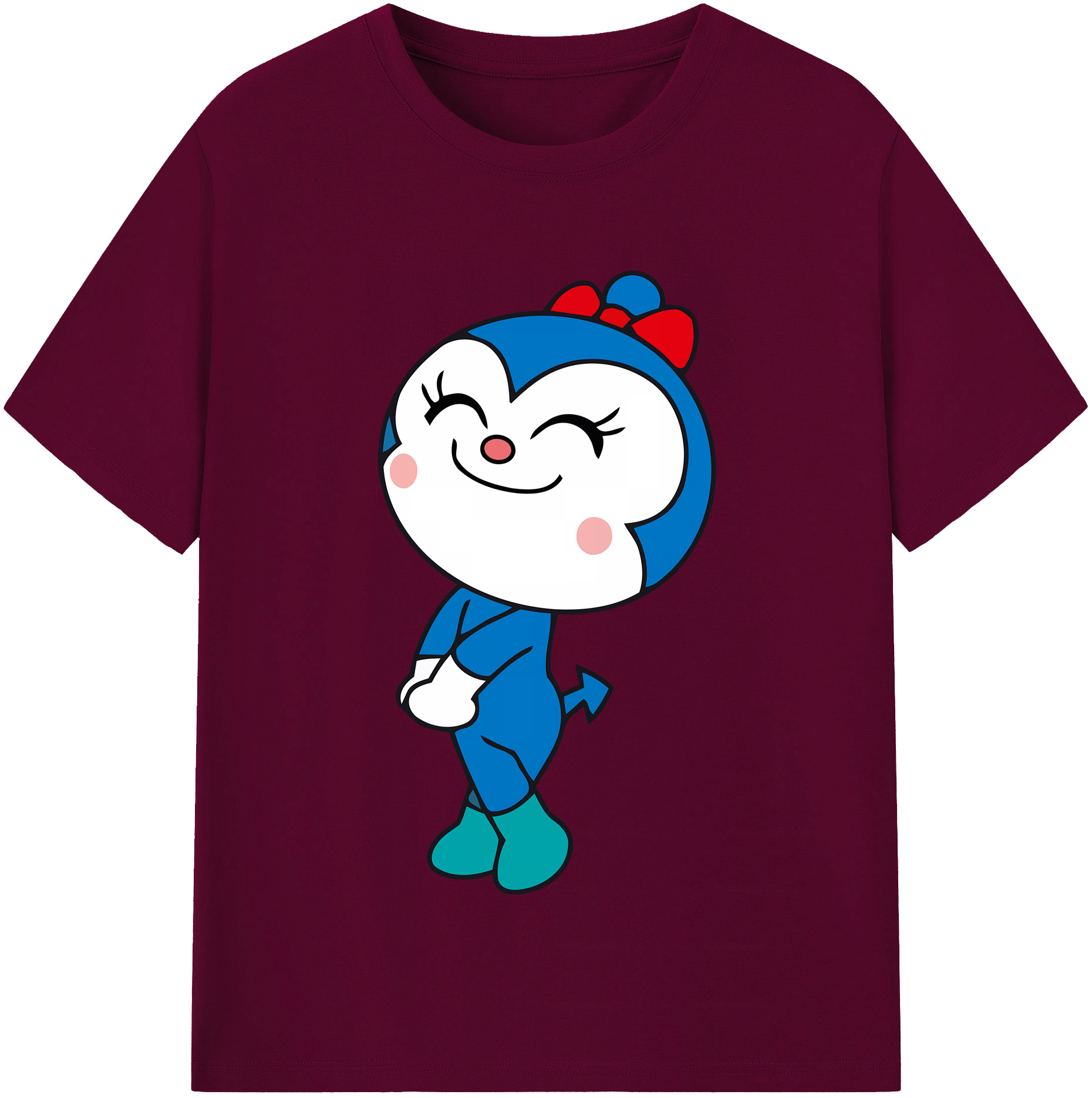 （画像用） アンパンマン Anpanman レディースカジュアルプリントTシャツ（綿100％）